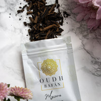 Organic Hair Bakhoor Chips - Mysore - coated with oud and sandalwood dust. Infused with musk, sandlewood & oud - 5g