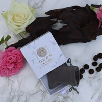 Safana - Pure crushed agarwood infused in oud, floral, rose, aromatic spice & amber, burning bakhoor home incense fragrance