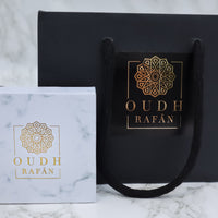 Safana - Pure crushed agarwood infused in oud, floral, rose, aromatic spice & amber, burning bakhoor home incense fragrance