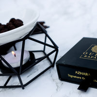 Azhara - Pure crushed agarwood infused in oud and oriental oils, burning bakhoor home incense fragrance