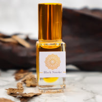 Black Smoke - Handcrafted pure organic attar perfume oil: A classic blend of Tobacco, Oud, Benzoin and other aromatic oils