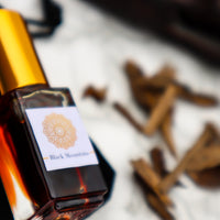 Black Mountain - Handcrafted pure organic attar perfume oil: A blend of hemp & Oud oils.