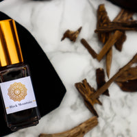Black Mountain - Handcrafted pure organic attar perfume oil: A blend of hemp & Oud oils.