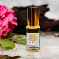 Aya Sophia - Handcrafted pure organic perfume oil: A blend of beautiful Turkish rose, oud oils and a touch of honey