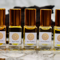 Aya Sophia - Handcrafted pure organic perfume oil: A blend of beautiful Turkish rose, oud oils and a touch of honey