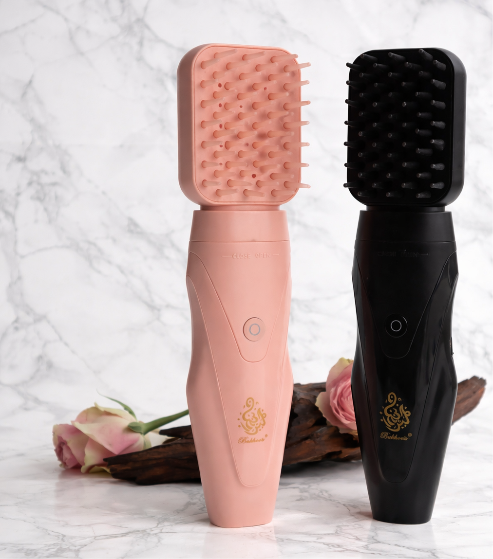 Oudh Rafan 2 in 1 Hair Bakhoor Diffuser & Burner Brush