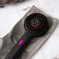 Oud Rafan Electric Scalp Massager Comb – LED Vibration Hair Growth Stimulator, Anti-Stress & Anti-Hair Loss, Rechargeable