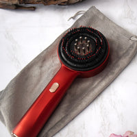 Oud Rafan Electric Scalp Massager Comb – LED Vibration Hair Growth Stimulator, Anti-Stress & Anti-Hair Loss, Rechargeable