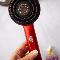 Oud Rafan Electric Scalp Massager Comb – LED Vibration Hair Growth Stimulator, Anti-Stress & Anti-Hair Loss, Rechargeable