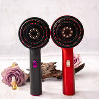 Oud Rafan Electric Scalp Massager Comb – LED Vibration Hair Growth Stimulator, Anti-Stress & Anti-Hair Loss, Rechargeable