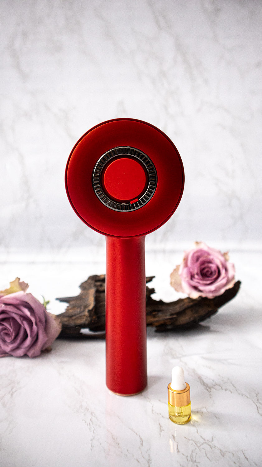 Oud Rafan Electric Scalp Massager Comb – LED Vibration Hair Growth Stimulator, Anti-Stress & Anti-Hair Loss, Rechargeable