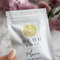 Organic Hair Bakhoor Chips - Mysore - coated with oud and sandalwood dust. Infused with musk, sandlewood & oud - 5g