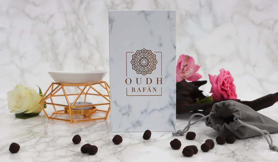 Safana – Pure Crushed Agarwood Infused in Oud | Luxury Bakhoor Home Incense with Rose & Amber