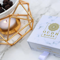 Safana – Pure Crushed Agarwood Infused in Oud | Luxury Bakhoor Home Incense with Rose & Amber